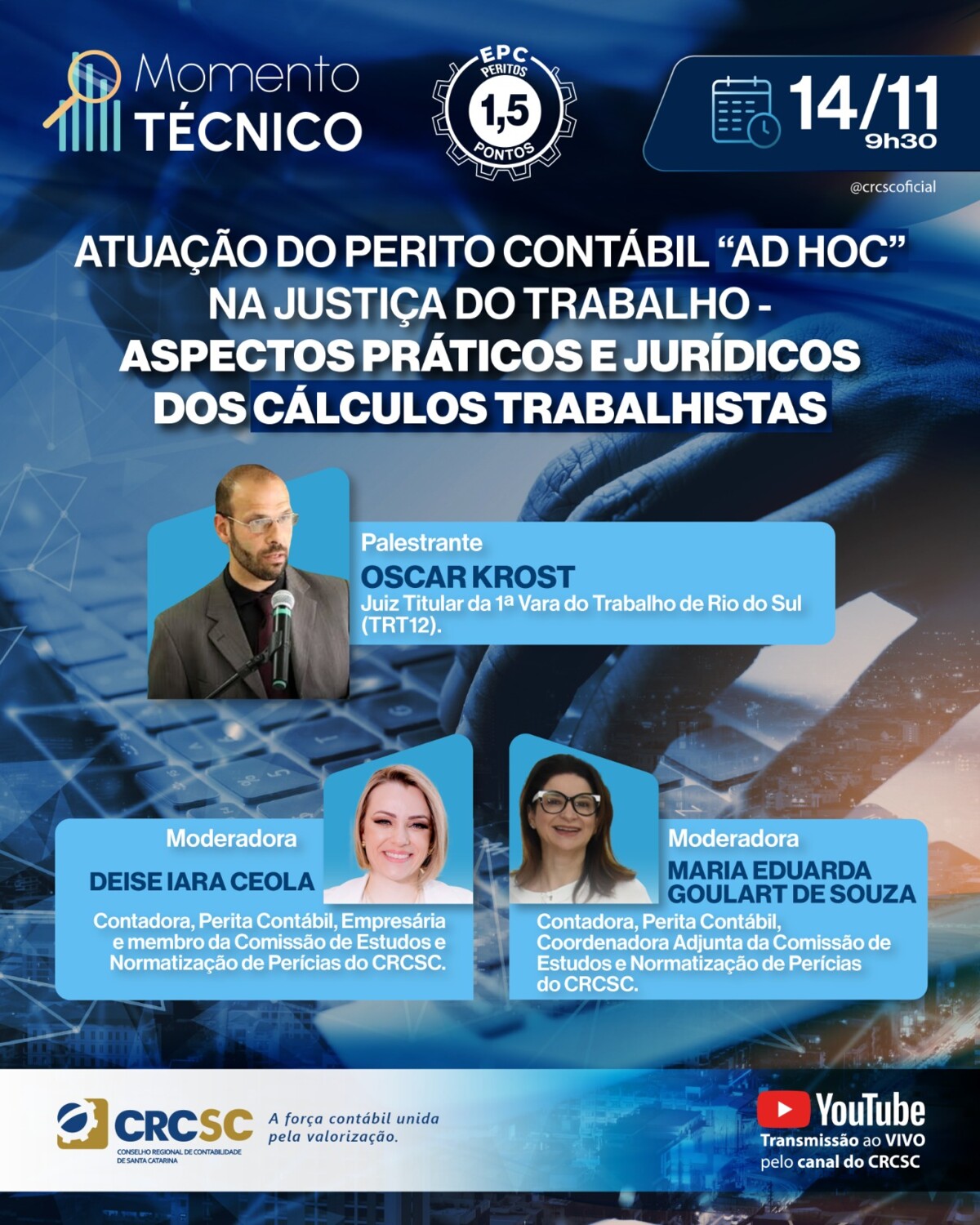 crcsc-promove-momento-tecnico-sobre-a-atuacao-do-perito-contabil-ad-hoc-na-justica-do-trabalho