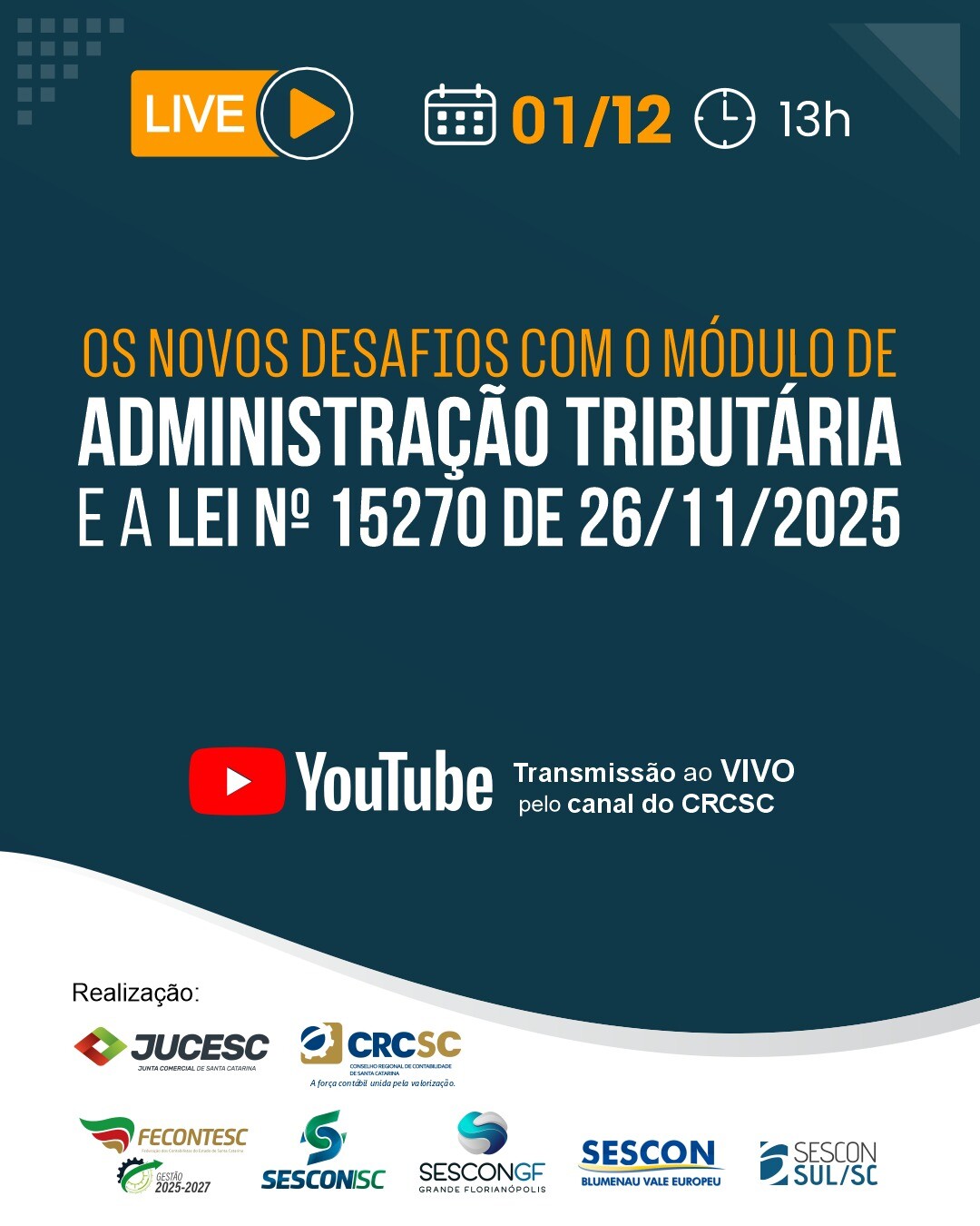 live-vai-abordar-os-novos-desafios-do-modulo-de-administracao-tributaria-e-a-lei-n-152702025