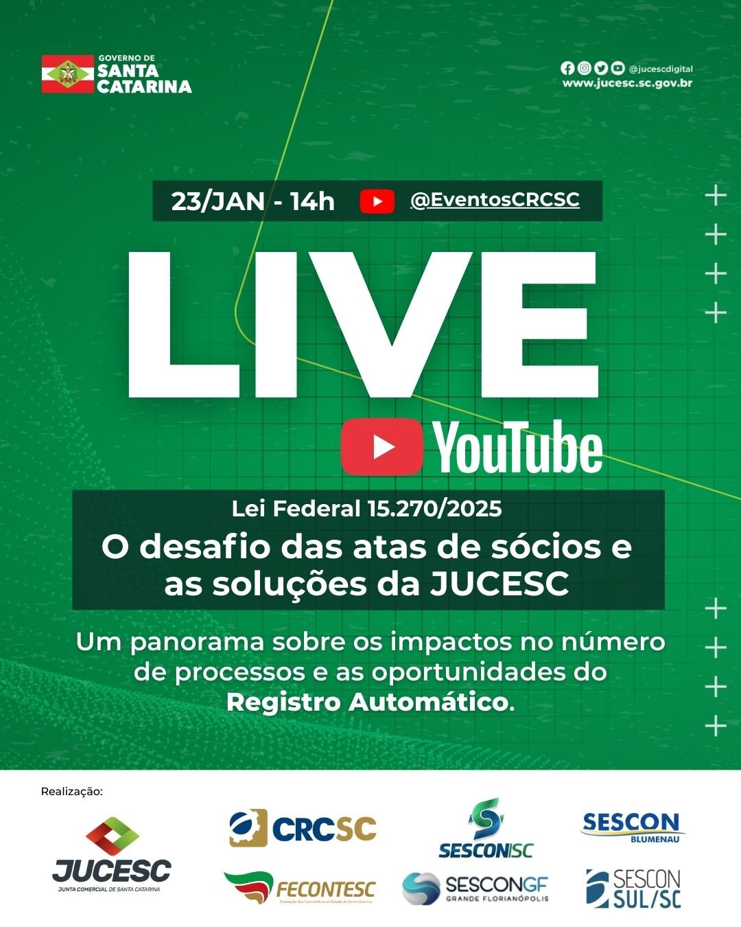 live-vai-debater-impactos-da-lei-federal-n-152702025-e-apresentar-solucoes-da-jucesc