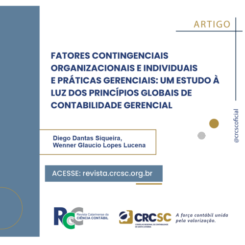 Fatores contingenciais organizacionais e individuais e práticas gerenciais: um estudo à luz dos princípios globais de contabilidade gerencial