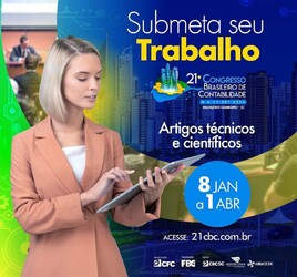 21º CBC: interessados já podem submeter artigos científicos e técnicos para apresentação no maior evento contábil do Brasil