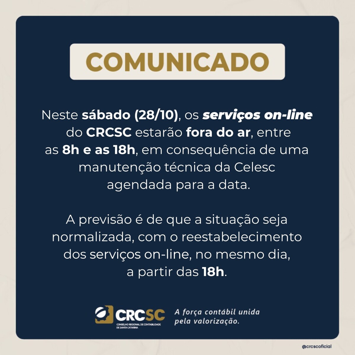 servicos-on-line-do-crcsc-estarao-indisponiveis-neste-sabado-28-entre-as-8h-e-as-18h